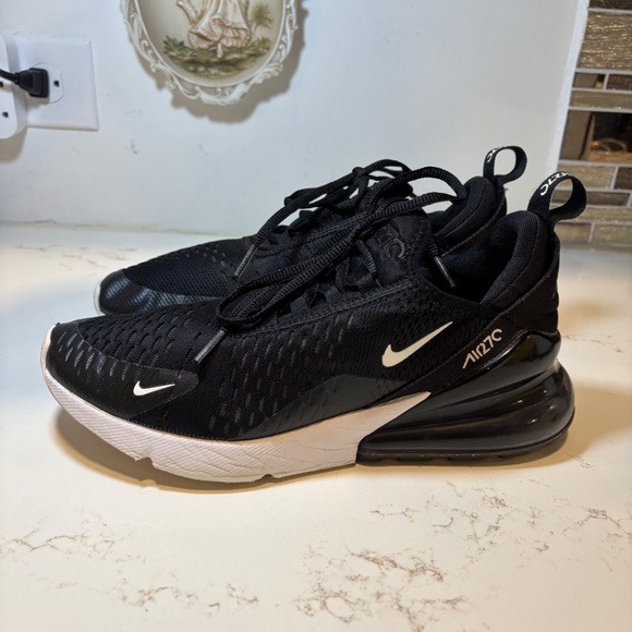 Nike Air Max 270 Black White Anthracite Mens Running Shoes AH8050 002 Sz 7.5 - Picture 6 of 11